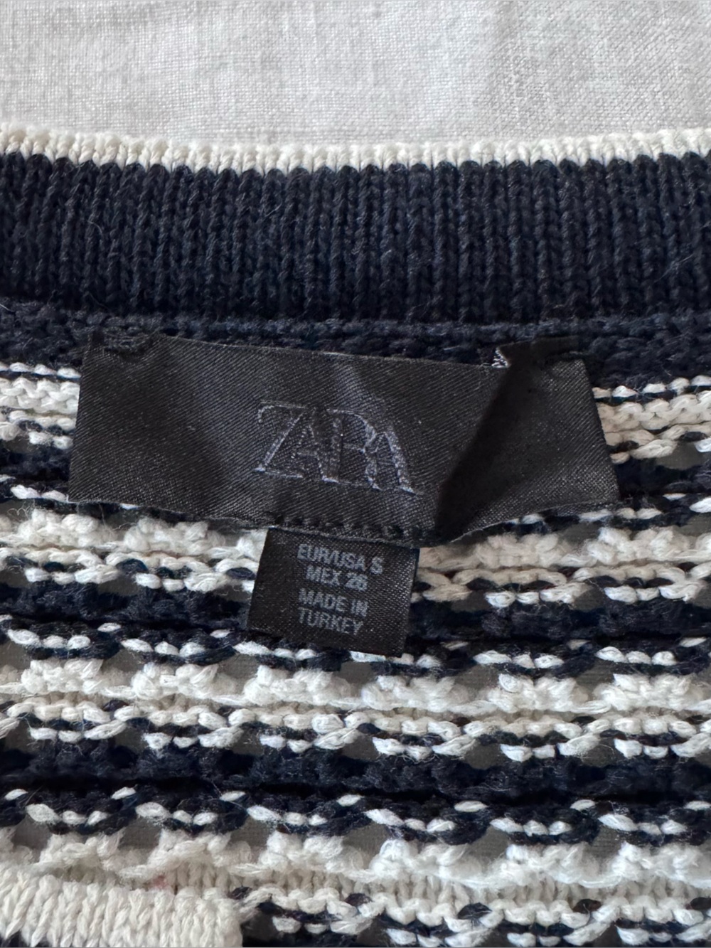 Zara Ruffled Striped Knit Cardigan - Picture 4 of 4